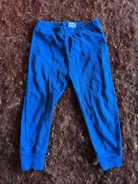 Oeuf Bright Blue Kids Thermal Leggings